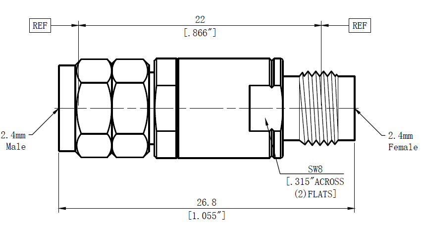 Inner DC Block With 2.4mm Female to 2.4mm Male Commectors.png