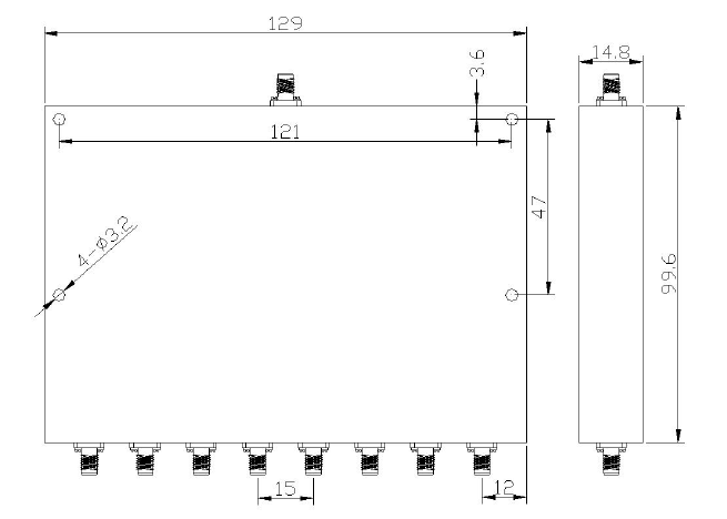 0.5~6GHz 8 Way Millimeter Wave Power Divider9.png