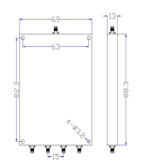 0.5~6GHz 4 Way Millimeter Wave Power Divider9.png