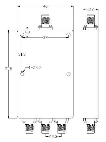 500~6000MHz 3 Way Millimeter Wave Power Divider9.png