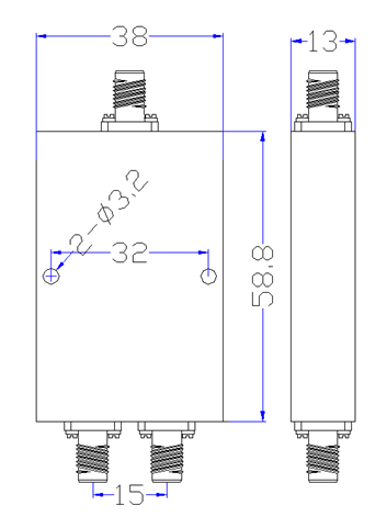 0.5~8GHz 2 Way Millimeter Wave Power Divider9.png