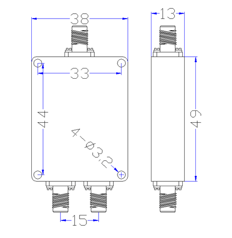 0.5~6GHz 2 Way Millimeter Wave Power Divider9.png