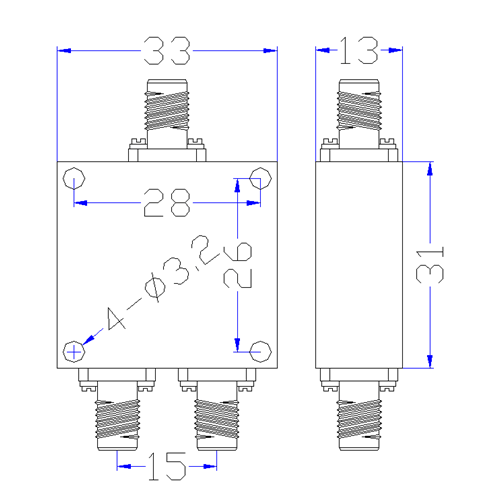 2~8GHz 2 Way Millimeter Wave Power Divider9.png