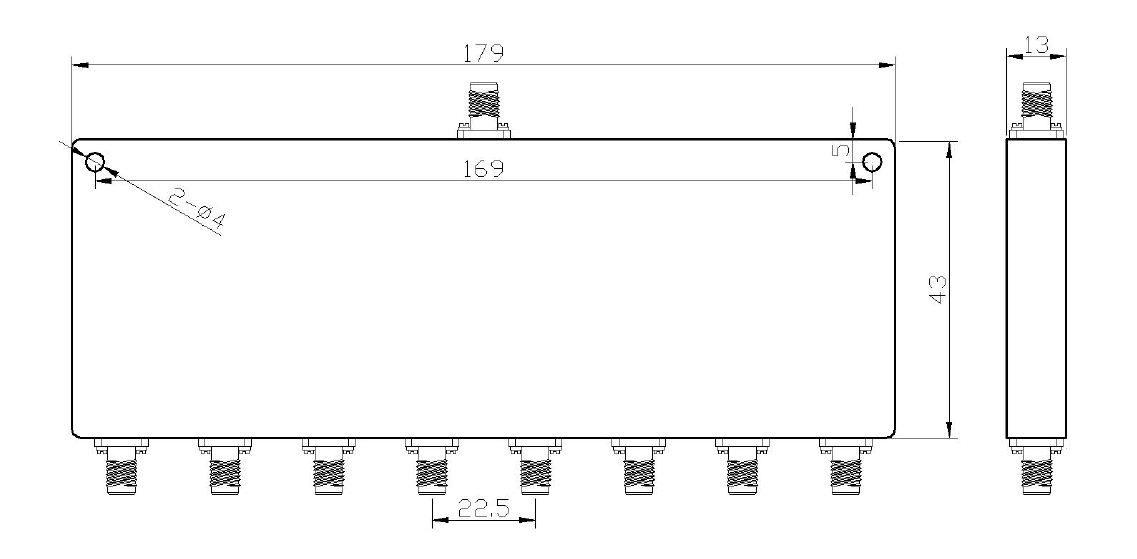 1~50MHz 8 Way Millimeter Wave Power Divider9.png