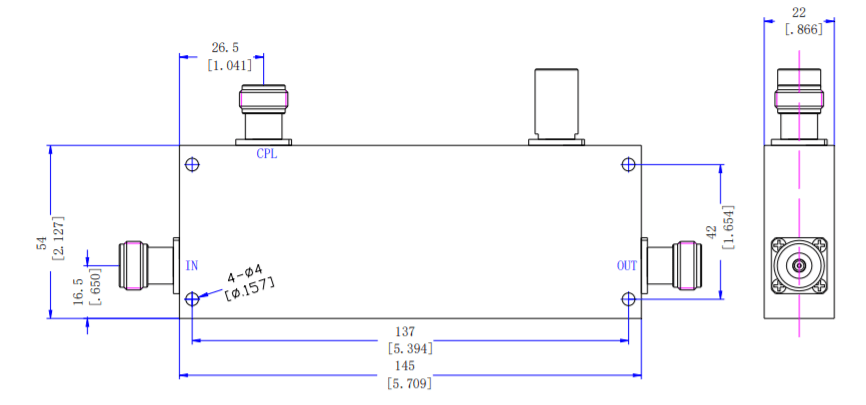 1500~4000MHz 30dB Directional Coupler9.png