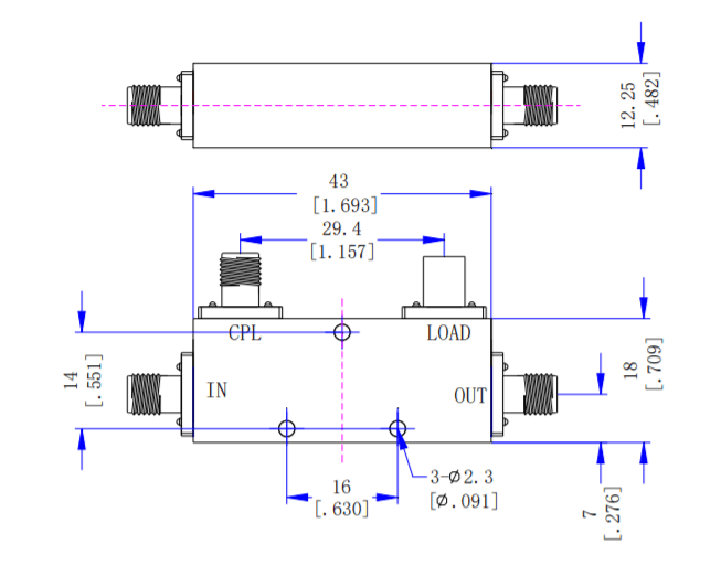 2~8GHz 30dB Directional Coupler9.png