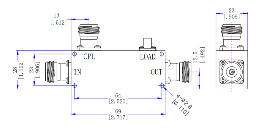 950~1220MHz 30dB Directional Coupler9.png