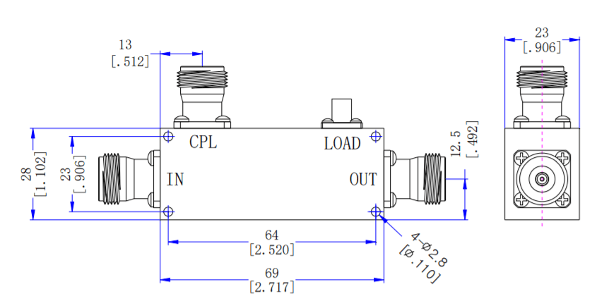 950~1220MHz 20dB Directional Coupler9.png