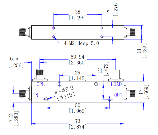 1~12GHz 16dB Directional Coupler9C.png