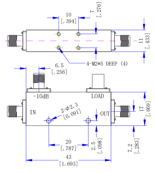 2~18GHz 10dB Directional Coupler9.png