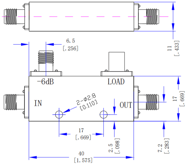 2~18GHz 6dB Directional Coupler9.png