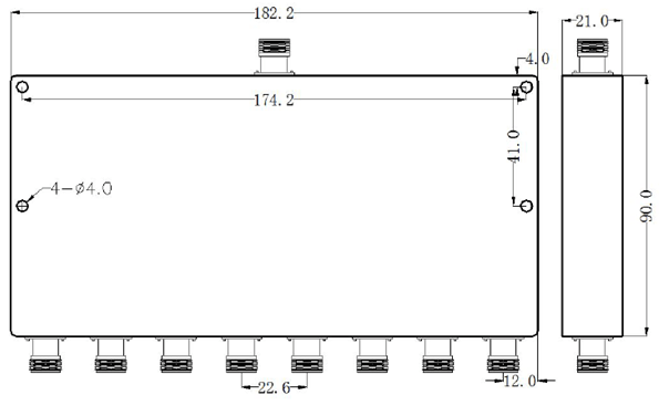 400~4000MHz 8 Way Millimeter Wave Power Divider9.png