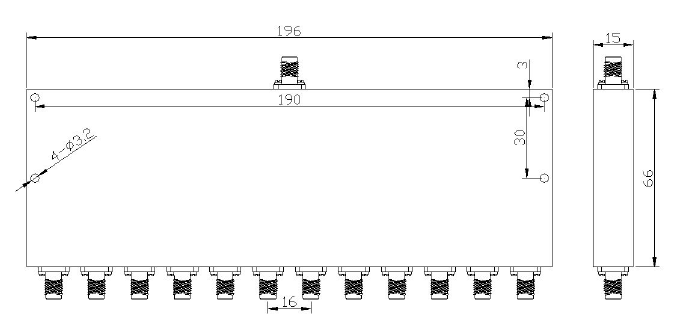 5~500MHz 12 Way Millimeter Wave Power Divider9.png