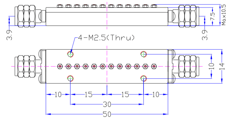 49.15~50.25GHz Millimeter Wave Filter9.png