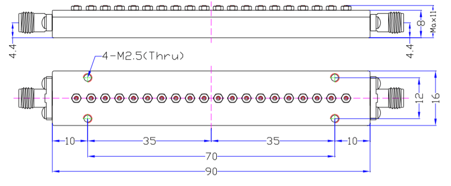 35~40GHz Millimeter Wave Filter9.png