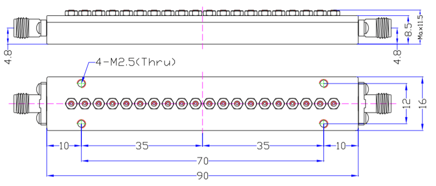 30~35GHz Millimeter Wave Filter9.png