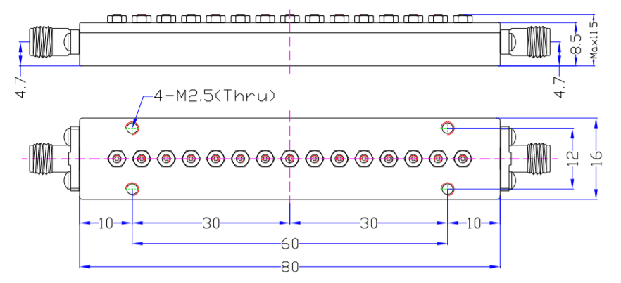 30.6~33.6GHz Millimeter Wave Filter9.png