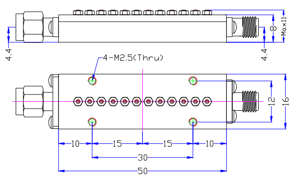 37~42GHz Millimeter Wave Filter9.png